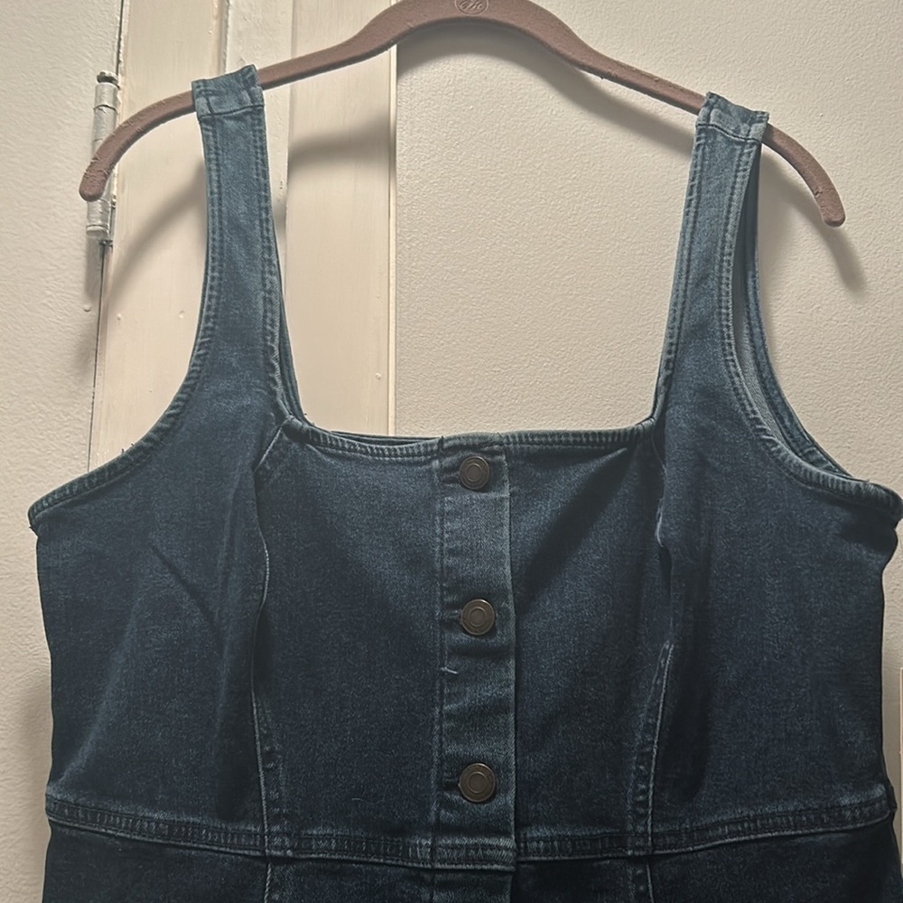 Denim So dress with buttons down the front - Picture 2 of 7